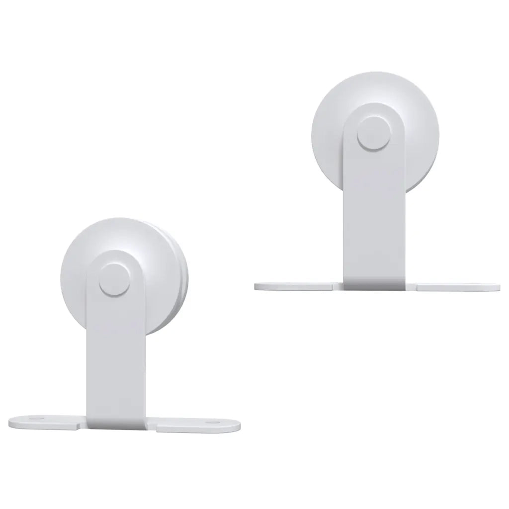 Kit Accessori per Porta Scorrevole 183 cm in Acciaio Bianco 151705