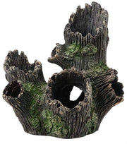 Decorazione a forma di tronco di albero in resina - 17x12x19 cm - Habitat per pesci e piante - Decorazione acquario di alta qualità