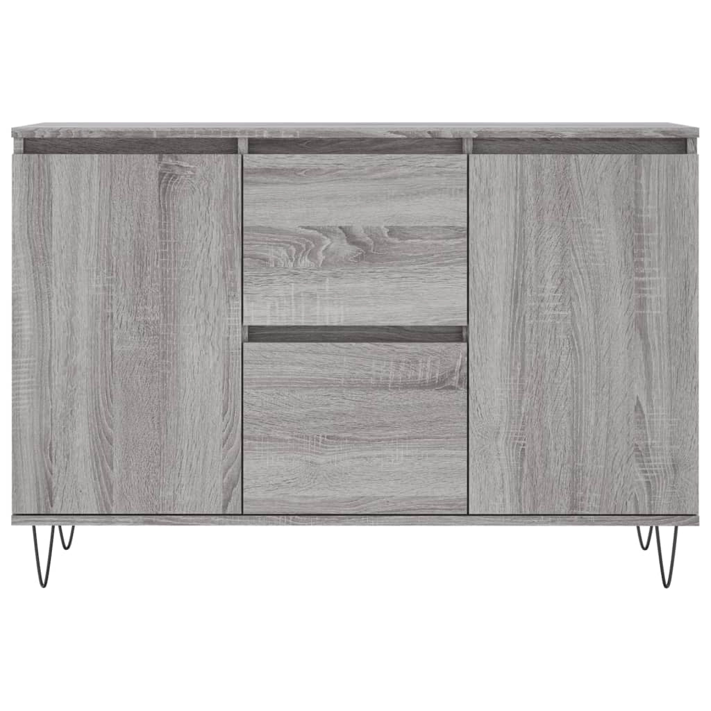 Buffet credenza cassettiera armadio mobile contenitore organizer cucina soggiorno salotto Sonoma 104 x 35 x 70 cm legno ingegnerizzato grigio 02_0036278