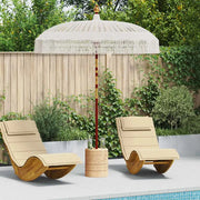 Parasol in macramè Crema 190 x 190 x 260 cm 42006469