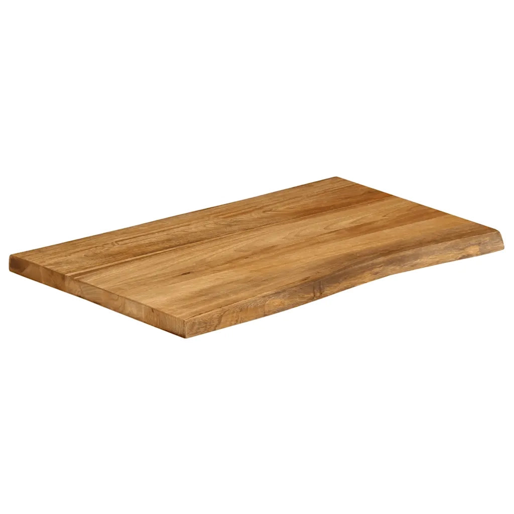 vidaXL Piano per Tavolo 90x60x3,8cm Bordi Vivi in Legno Massello Mango