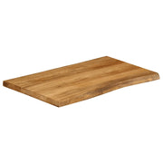 vidaXL Piano per Tavolo 90x60x3,8cm Bordi Vivi in Legno Massello Mango