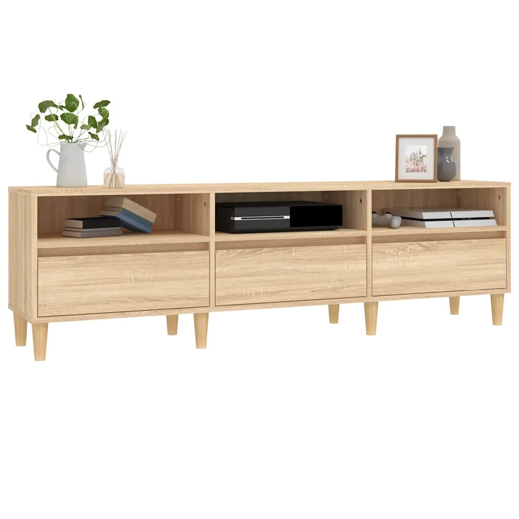 Mobile Porta TV Rovere Sonoma 150x30x44,5 cm Legno Multistrato 831912