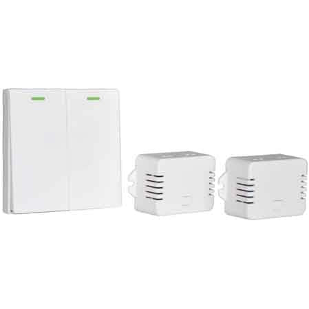 INTERRUTTORE LUCI WIRELESS 2 Tasti
