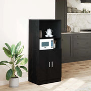 Mobile da Cucina Nero 57x41,5x131,5 cm in Truciolato 860122