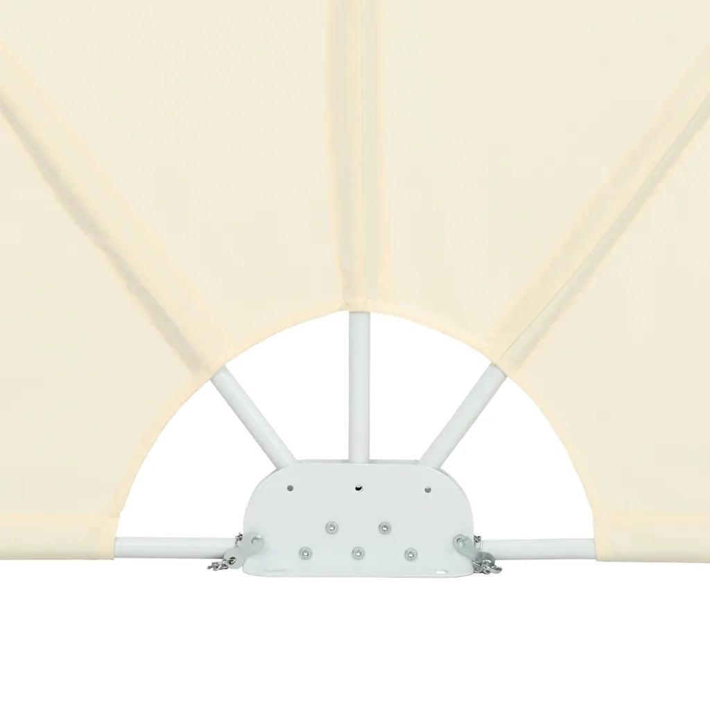 Tenda Laterale per Terrazza Pieghevole Crema 300x150 cm