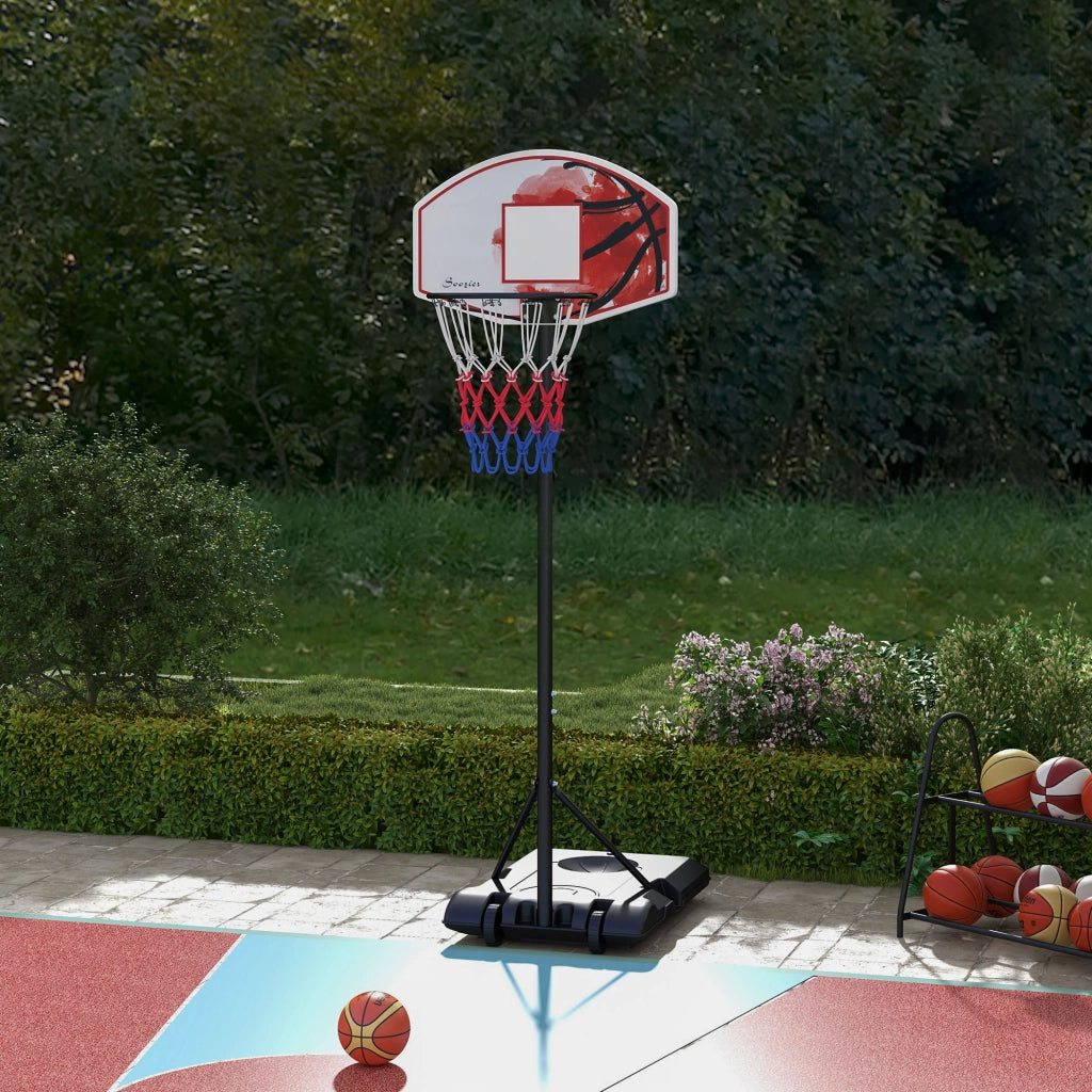 Canestro da basket regolabile in altezza ¨C Minimal ¨C nero, plastica, acciaio, 179-209 cm