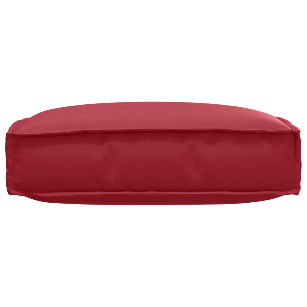 Cuscino per Pallet per Seduta Rosso Borgogna 60x60x12 cm Tessuto Oxford
