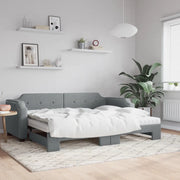 Divano Letto Estraibile Materassi Grigio Chiaro 90x200 Tessutocod mxl 106634