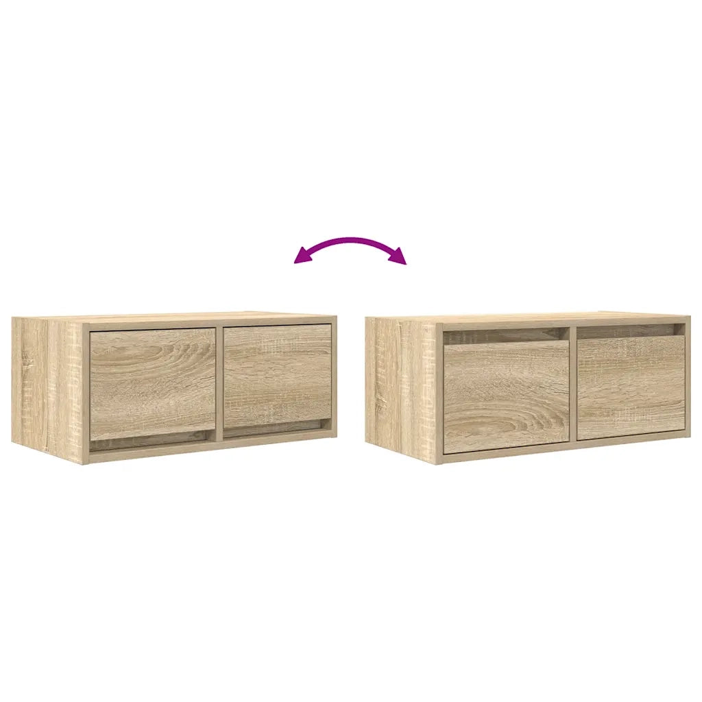Mobile Porta TV Rovere Sonoma 60x31x25,5 cm Legno Multistrato