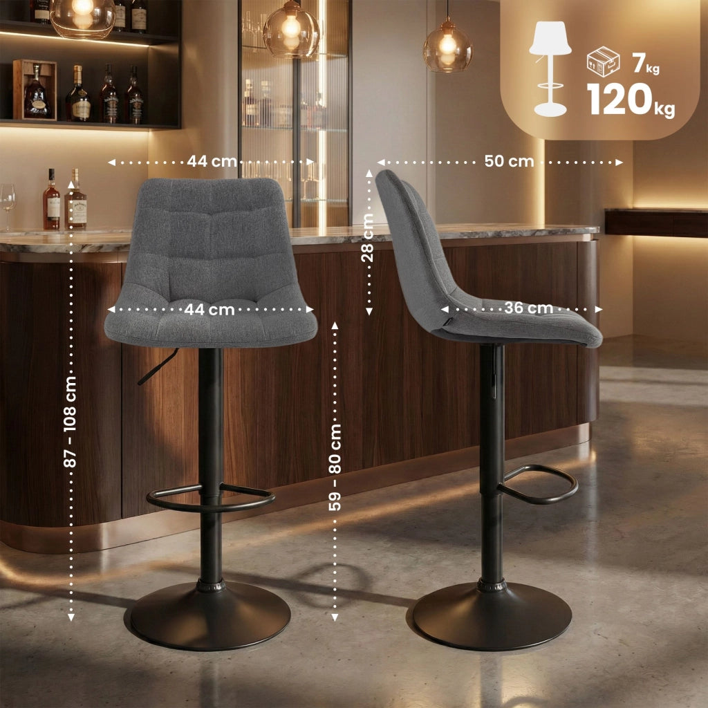 Sgabello da bar in tessuto Mapun 3