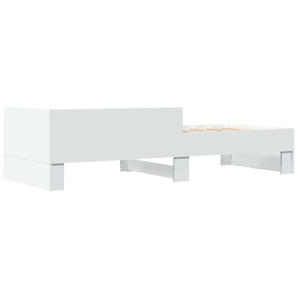 Struttura letto con testata-Giroletto Bianco 80 x 200 cm 977858