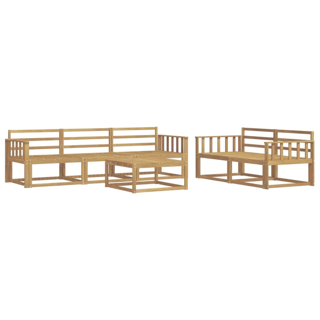Set di divani da esterno 6 pcs Bianco 3386053