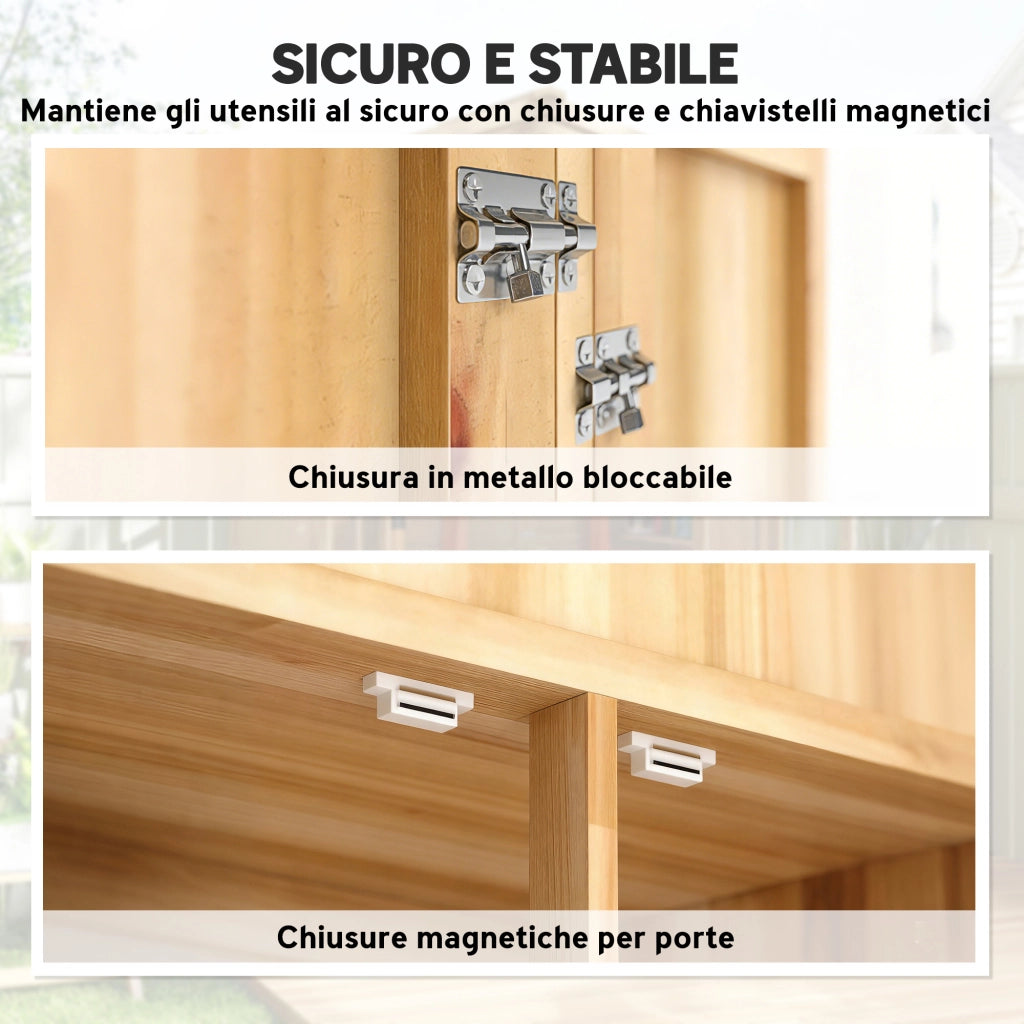 Armadio da Giardino con Ripiani ¨C zephmum ¨C Bianco
