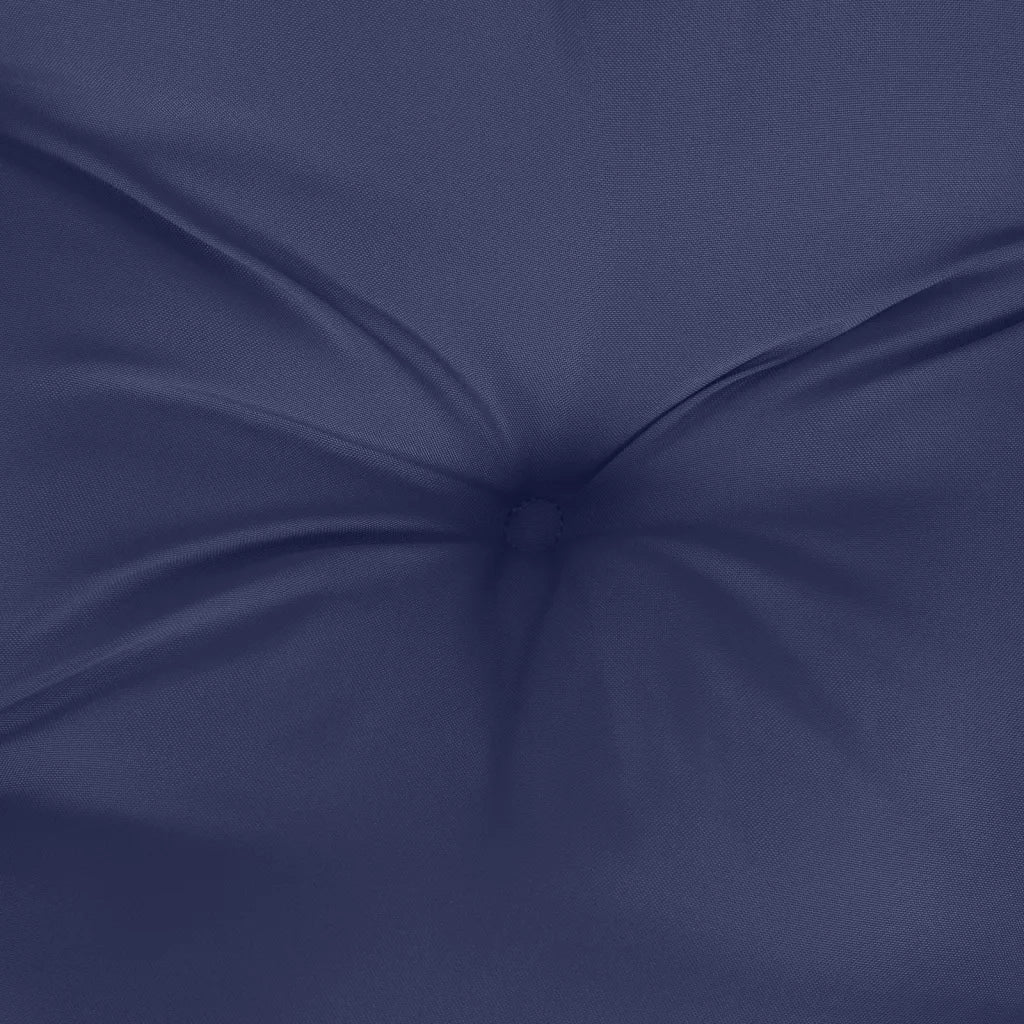 Cuscini Sedia Schienale Basso 4 pz Blu Marino in Tessuto Oxford 377738
