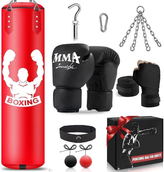Impugnatura pesante per allenamento - guantoni MMA e pallone riflessivo inclusi - 1 pezzo - 4FT