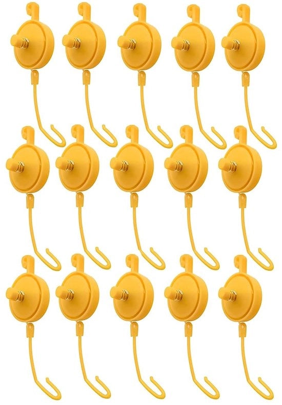 Sostegno per piante 15 pezzi - Supporto per piante regolabile - Sostegno per piante retrattile - Coltivazione verticale - Decorazione interna - Lunghezza massima 1,4 metri - Supporto per piante