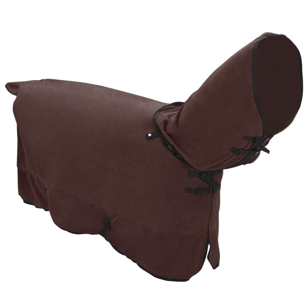 Coperta per Cavalli Marrone Scuro Completo 165 cm Poliestere CFW9333114