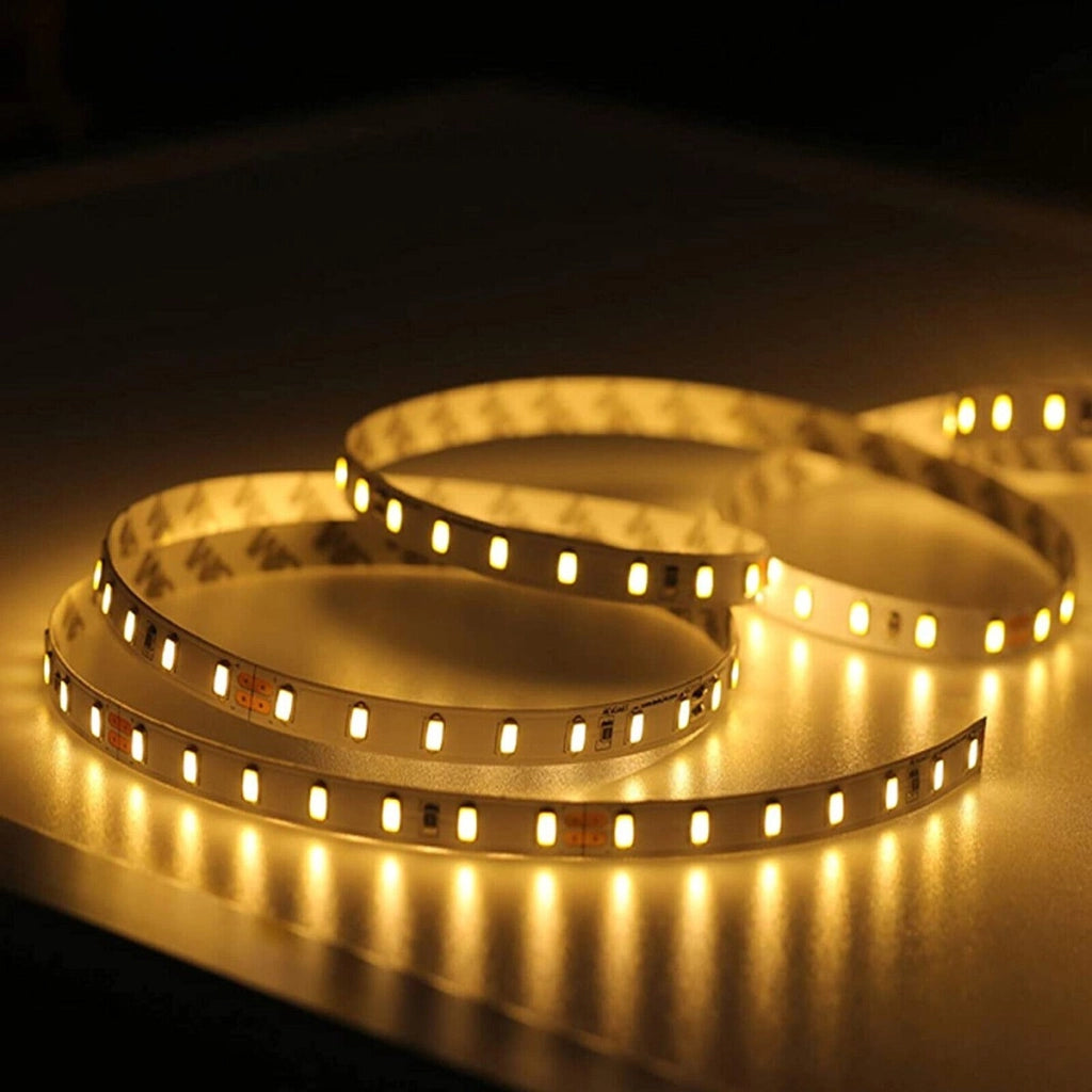 STRISCIA LED 5M LUCE CALDA 3000K 12V 1500LM 15W 5730 FLESSIBILE SINGOLA TE-B0486