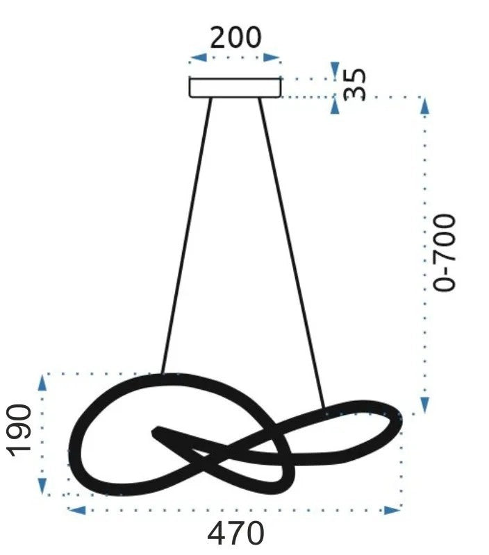 Lampada Led App817-cp Black
