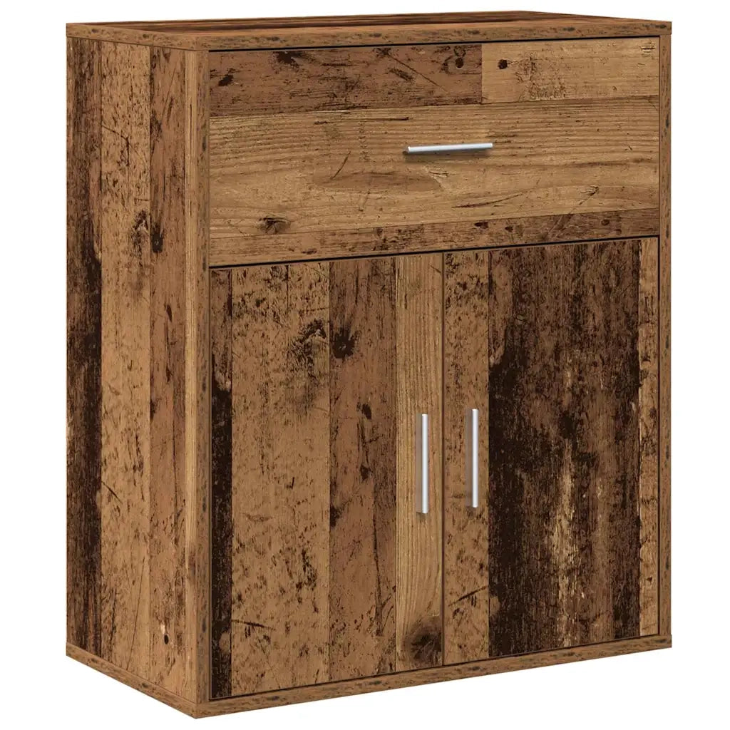 vidaXL Credenza Legno antico 60 x 31 x 70 cm Legno multistrato