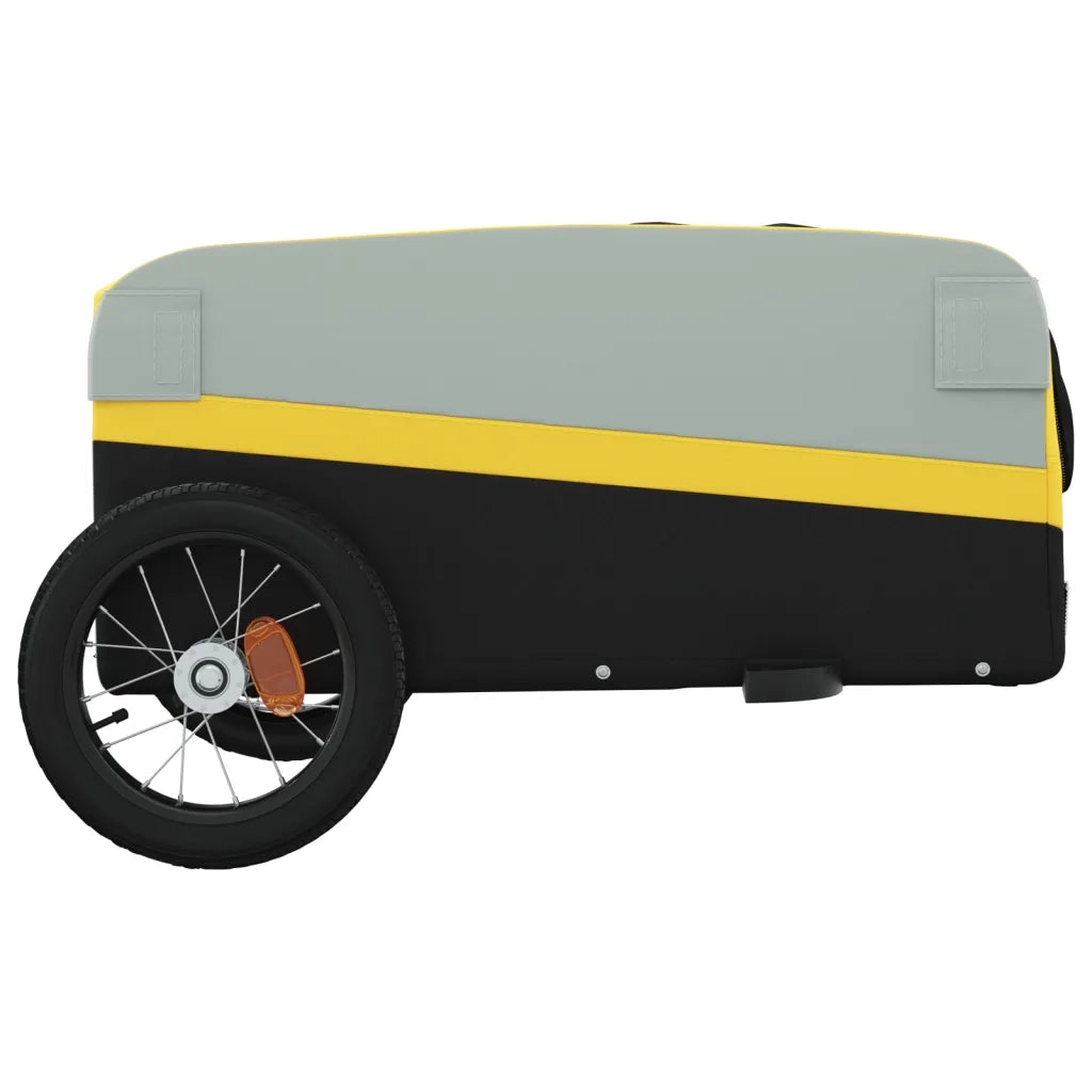 Rimorchio da Bici Nero e Giallo 30 kg in Ferro CFW7163232