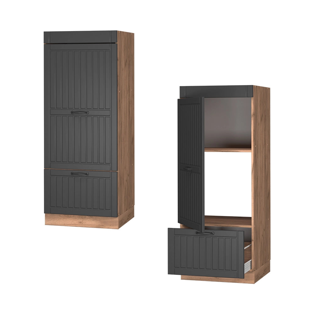 Vicco Set mobili bagno Grigio scuro 60 cm