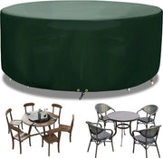 Copertura per mobili da giardino, copertura da tavolo per esterno, 163 x 71 cm, copri tavoli per mobili da giardino, coperture per esterno, copertura rotonda in polietilene, per tavolo e sedia, verde
