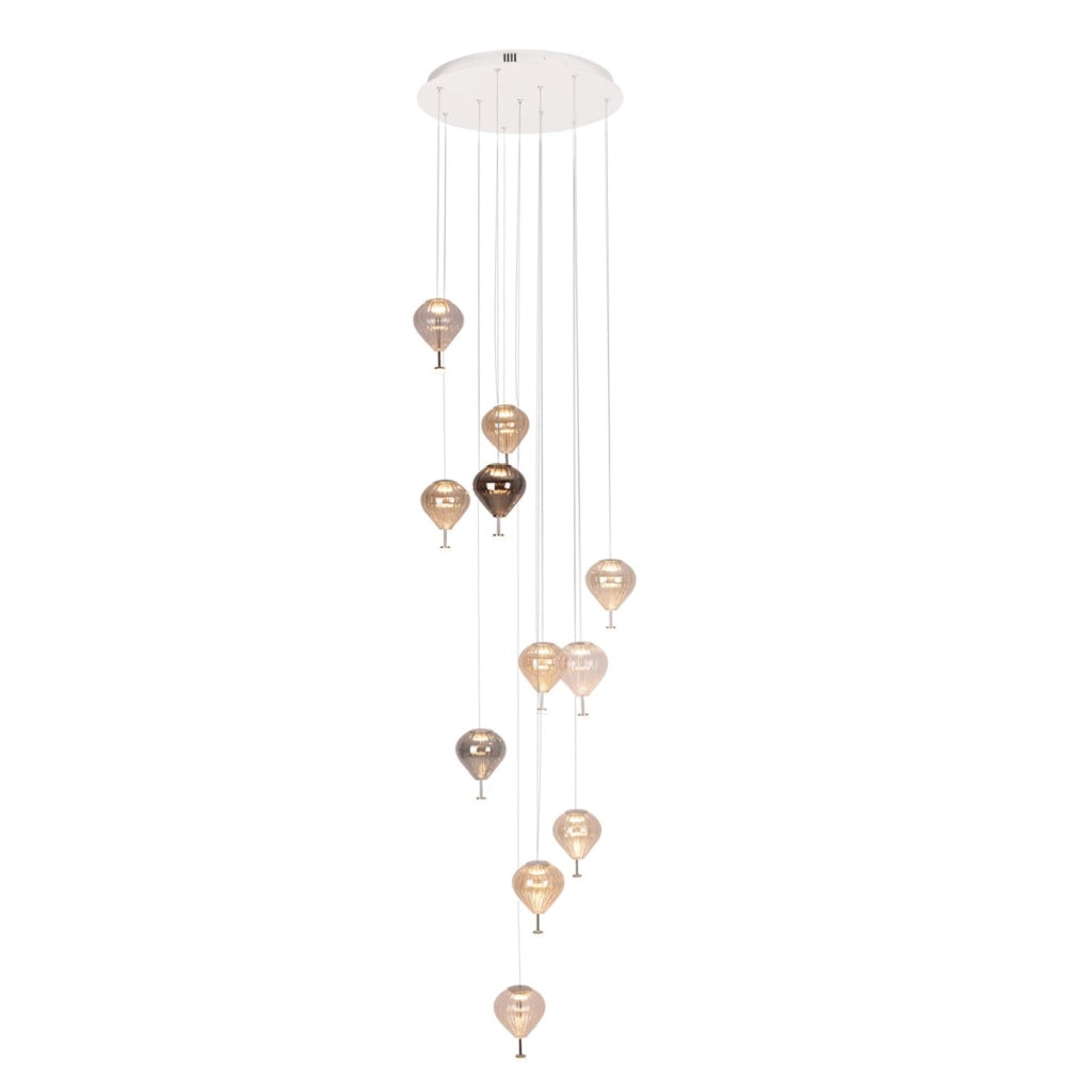 Lampada a sospensione rotonda Palloncini 11 luci LED 66W