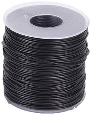 Cavo in Acciaio Inox 100 m - Rivestimento Anticorrosivo - Acciaio Inox - 1 mm - Alta Resistenza - Resistente alla Corrosione - Rivestimento in Plastica Nera - Cavo in Acciaio da Telaio