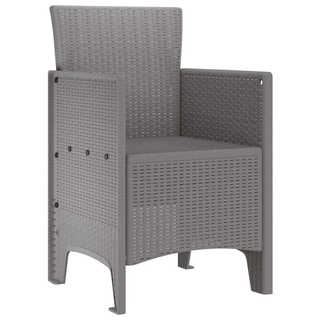 Sedia da Giardino 2 pcs Grigio chiaro 53 x 49 x 85 cm 847463