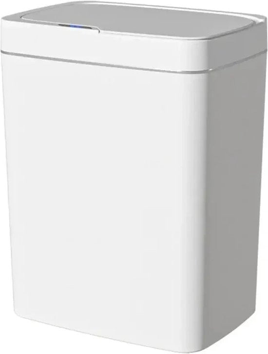 Cassetto Intelligente per Spazzatura - Cassetto con Sensore - Bagno - Cassetto per Spazzatura - 15l - Sensore di Movimento - Cucina - 26x18.5x30.5cm - Bianco