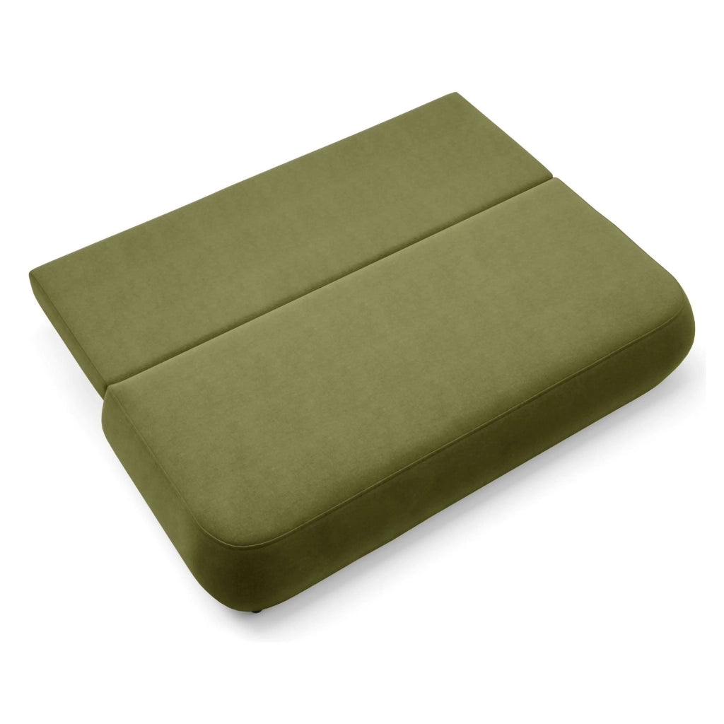 Brugnato, Divano Letto 2 Posti Contenitore, 210x106 cm Verde