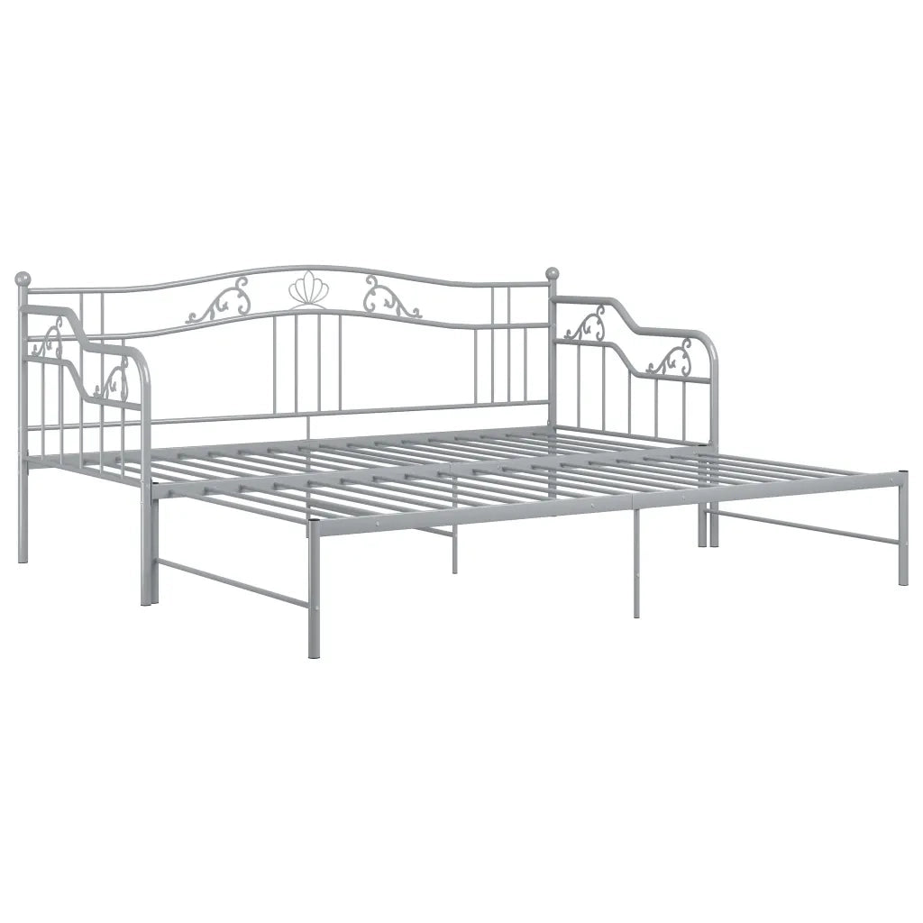 Telaio Divano letto | Sof¨¤ letto | Letto singolo Estraibile Grigio in Metallo 90x200 cm