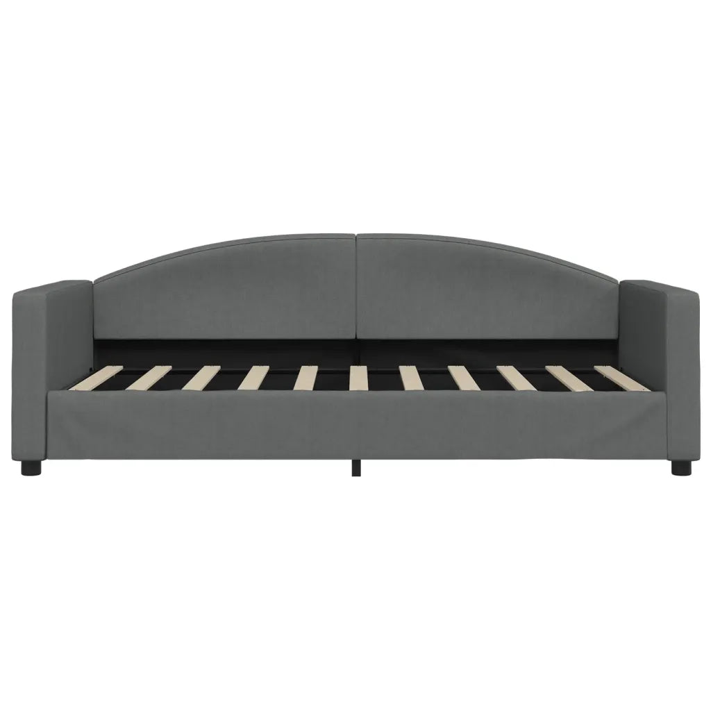 Divano Letto Estraibile Cassetti-Sofa Letto-Daybed Grigio Scuro 90x190cm Tessuto 286325