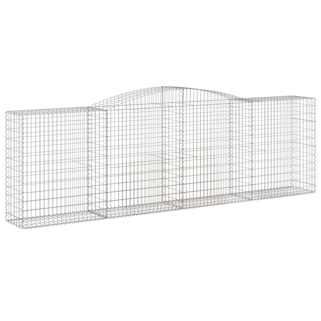 Cesti Gabbioni ad Arco 3 pz 400x50x120/140 cm Ferro Zincatocod mxl 124125