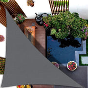 Tendezza a forma di triangolo, 3x3x4,3m, impermeabile, ad alta respirazione, in poliestere PES premium, con protezione UV 95%, per ombreggiatura esterna, adatta per campeggiare in balcone e giardino