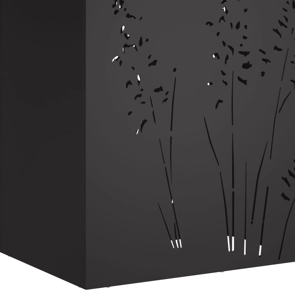 Vaso da giardino 2 pz Nero 50 x 30 x 75 cm 8005779