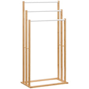 PORTASCIUGAMANI A 3 SBARRE IN BAMBÙ DESIGN LEGGERO E PORTATILE 48X25.8X94 CM