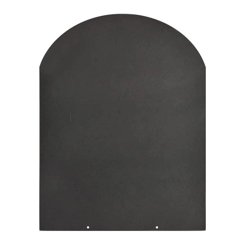 Pedana salvapavimento per stufe a legna e pellet in acciaio 90x80