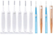 Set di spazzole multifunzionali mini - 10 pezzi - setole in nylon - anti-accumulo - materiale di alta qualità - flessibile e resistente all'usura - spazzola a setole divise