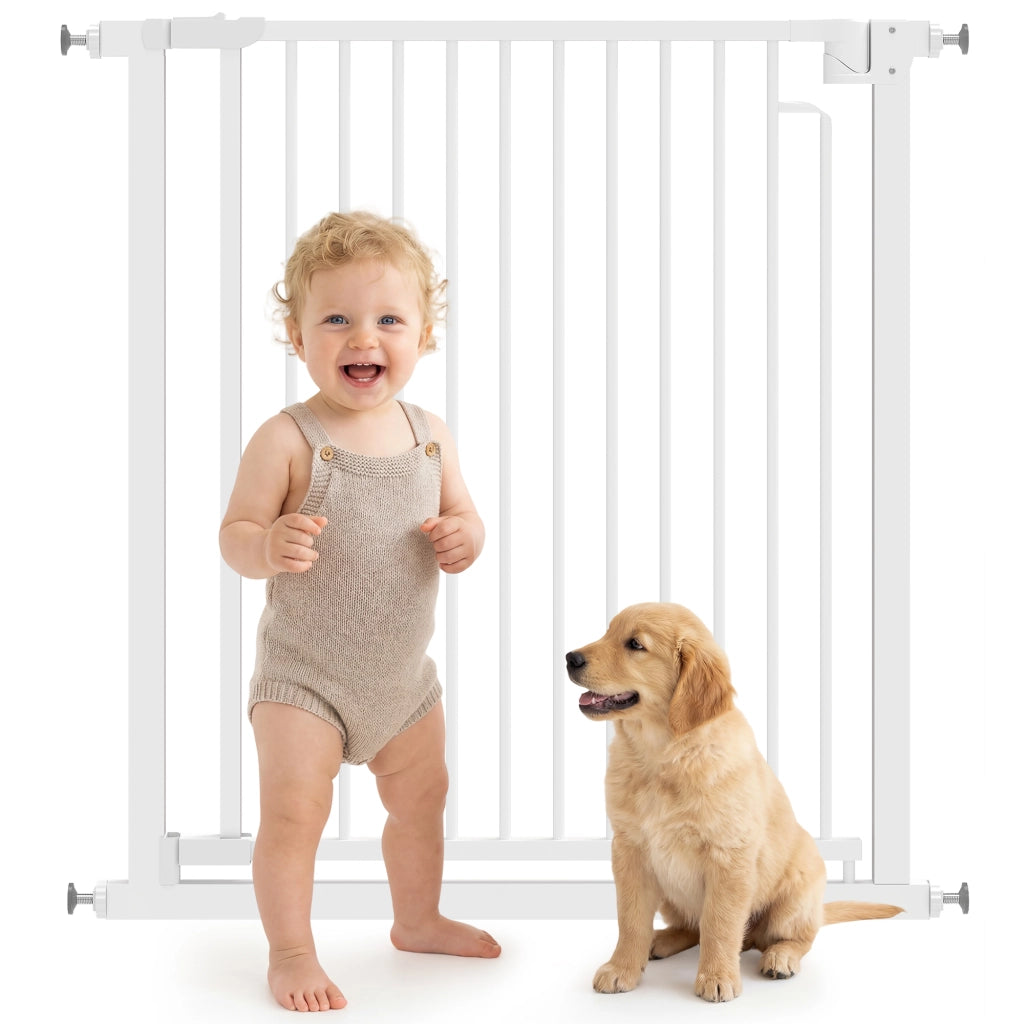 Barriera di Sicurezza per Bambini e Animali Domestici ¨C zephmum ¨C Bianco 76-80 cm