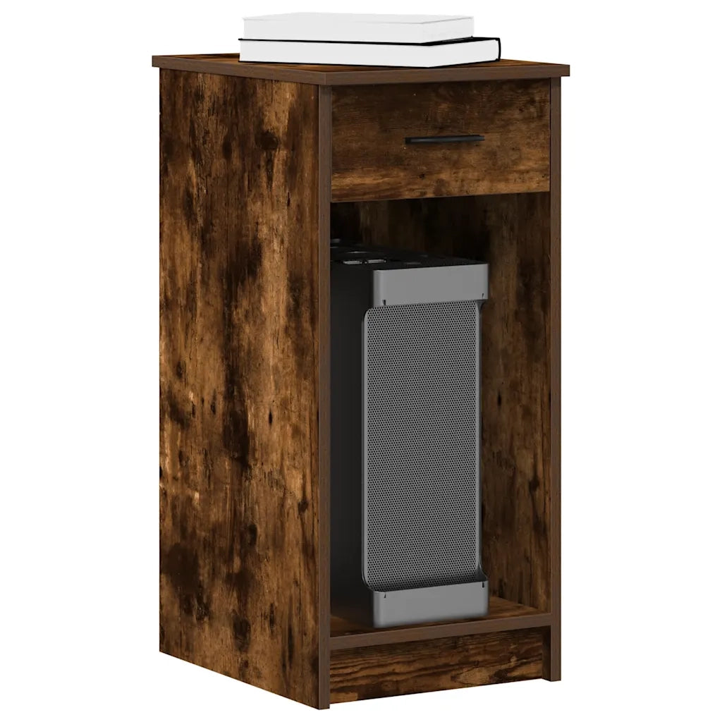 Supporto per Computer a Torre con Cassetto Rovere 35x45x77 cm CFW4141549