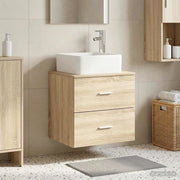 Mobile Lavabo da Parete Rovere Sonoma 49,5 x 41 x 63 cm