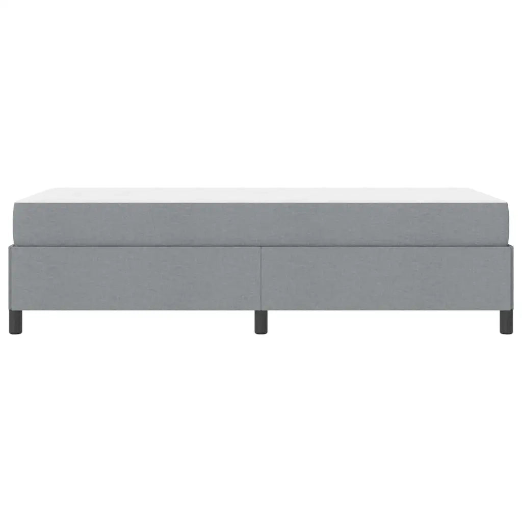 vidaXL Letto a molle Grigio chiaro e nero 90 x 190 cm