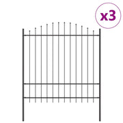 Recinzione per Giardino | Recinzione da cortile 3 pz Grigio 170 x 215 cm
