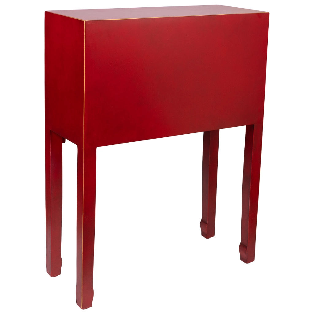 Mobile da ingresso in legno con 6 cassetti 63x26x82h cm