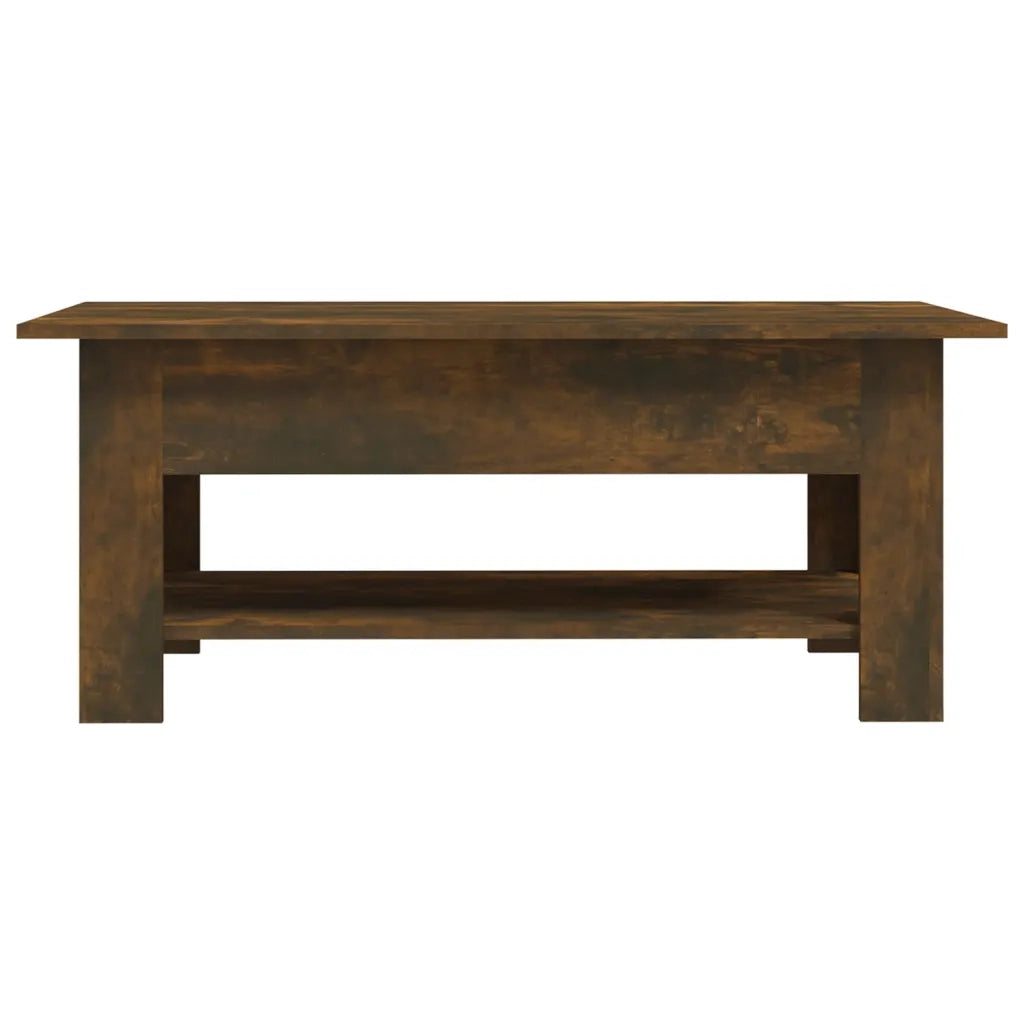 Tavolino da Salotto Rovere Fumo 102x55x42 cm in Truciolato cod mxl 22638