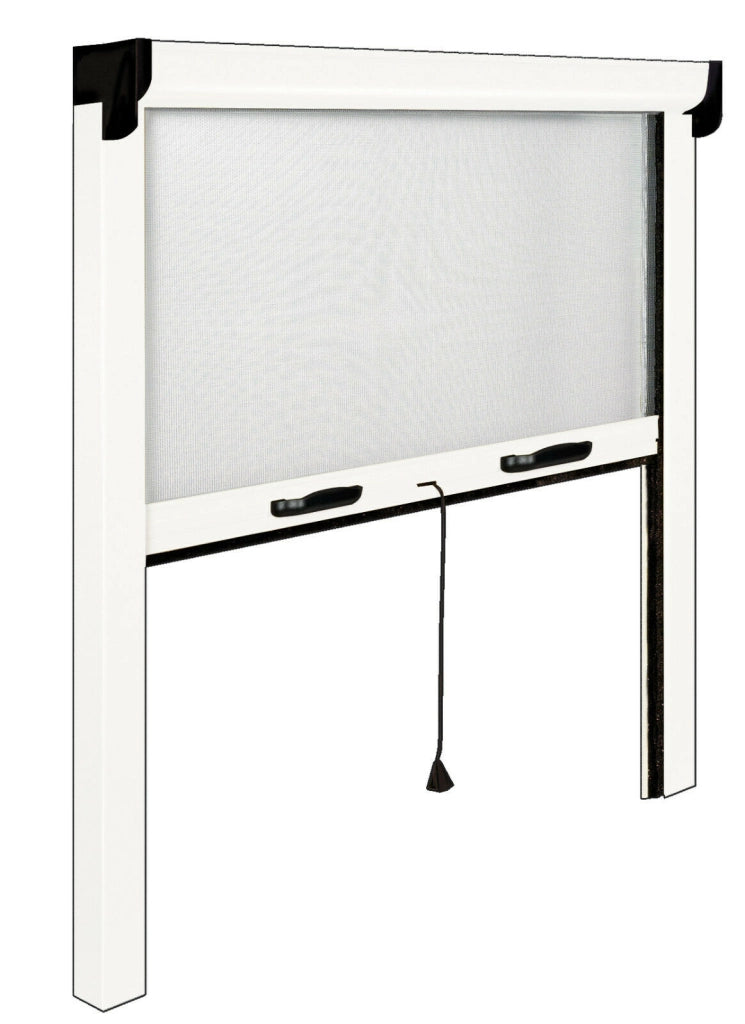 Zanzariera a Rullo Finestra Verticale Avvolgibile Riducibile Antibatterica Sunox Misure: 100 cm X 160 cm
