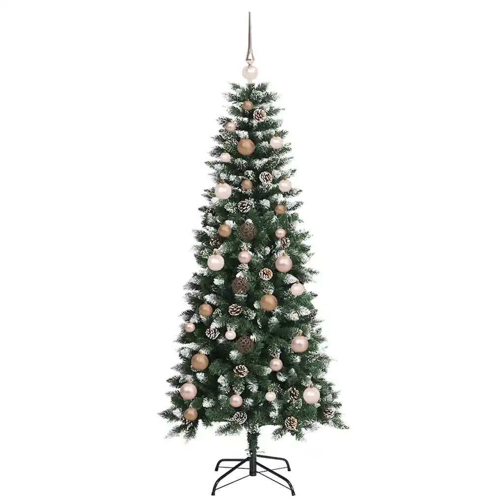 Albero di Natale artificiale con 150 LED Verde 150 cm